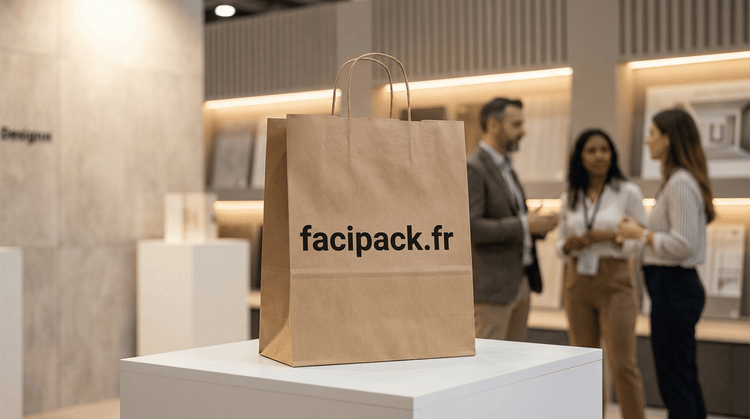 Packaging evenementiel personnalise : sacs salon, tote bags et cadeaux clients pour evenements professionnels