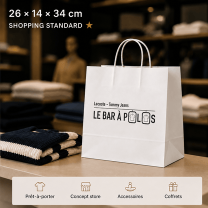 Sacs classiques Kraft Blanc - FaciPack