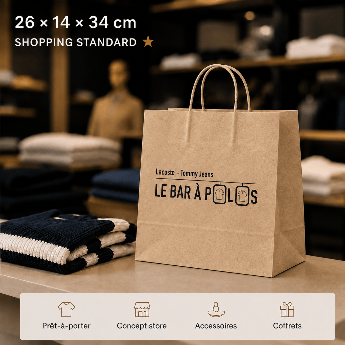 Sacs classiques Kraft Brun - FaciPack