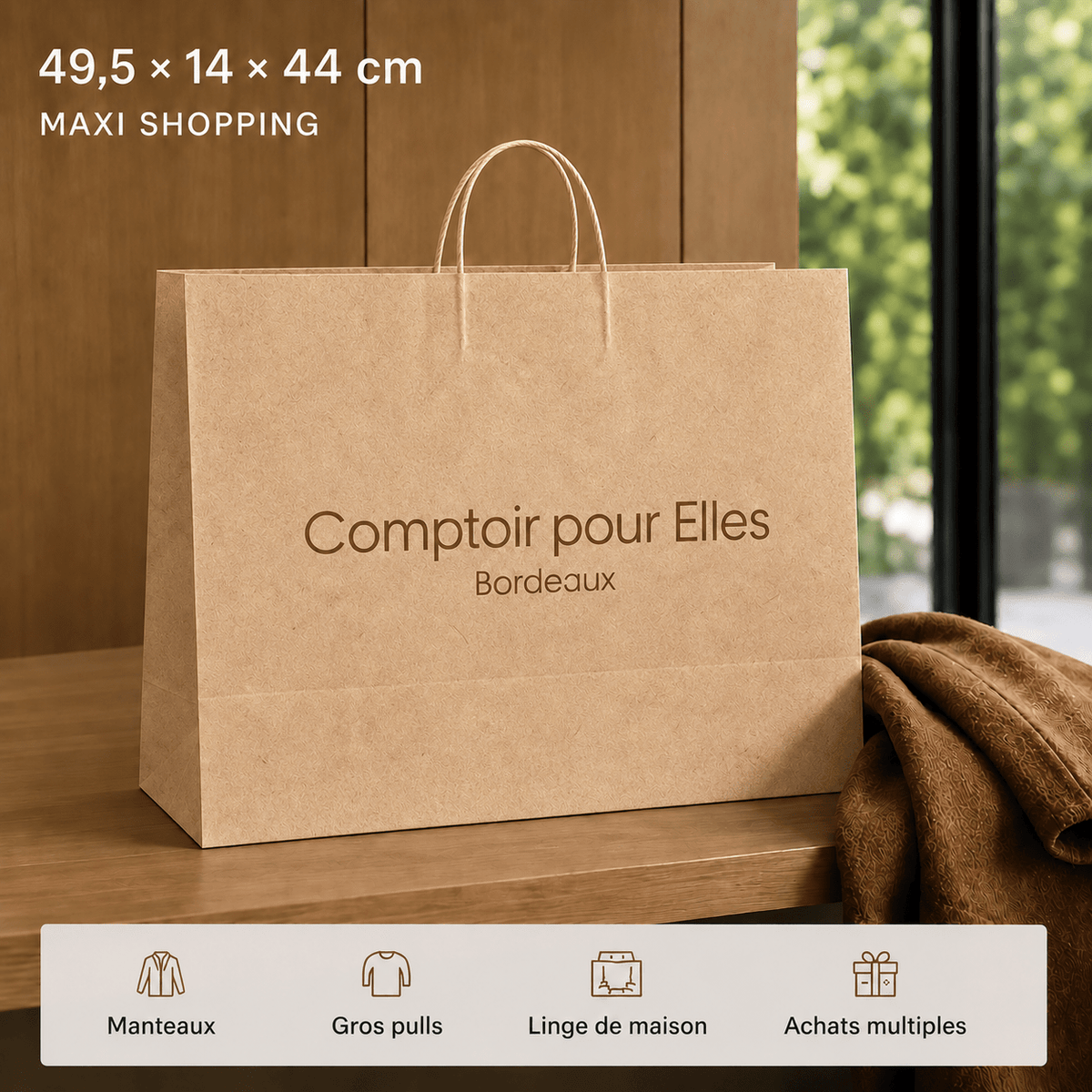 Sacs classiques Kraft Brun - FaciPack